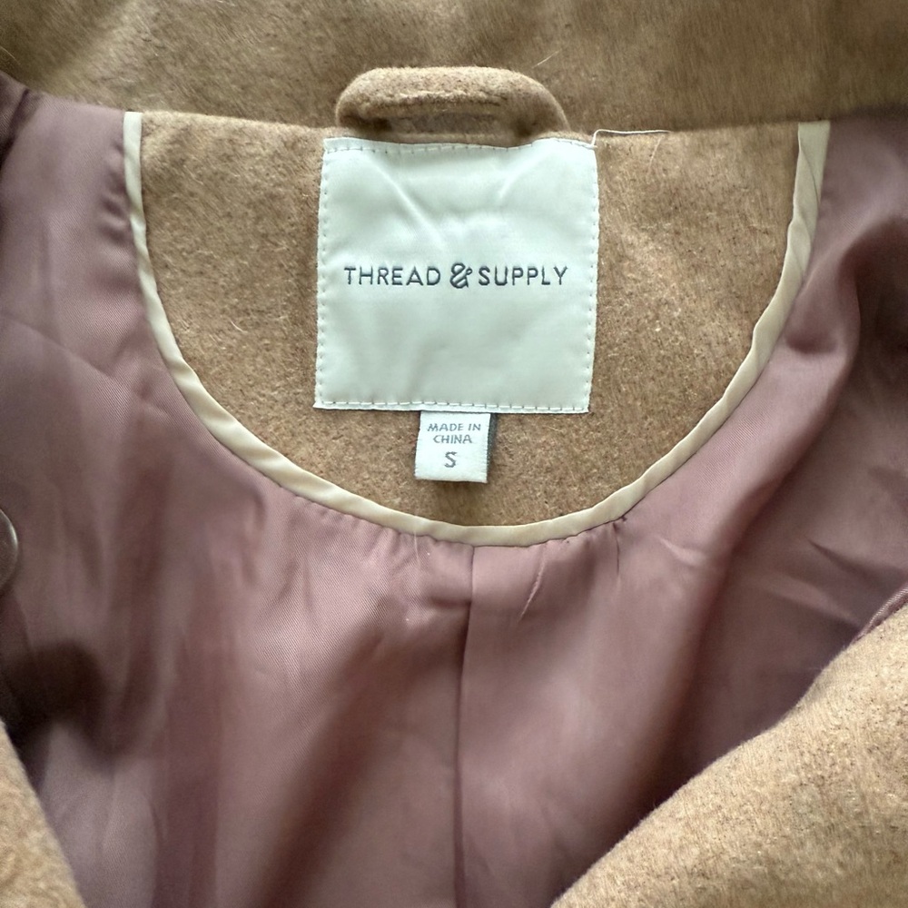 Thread & Supply | Double Breasted Peacoat | S - image 4